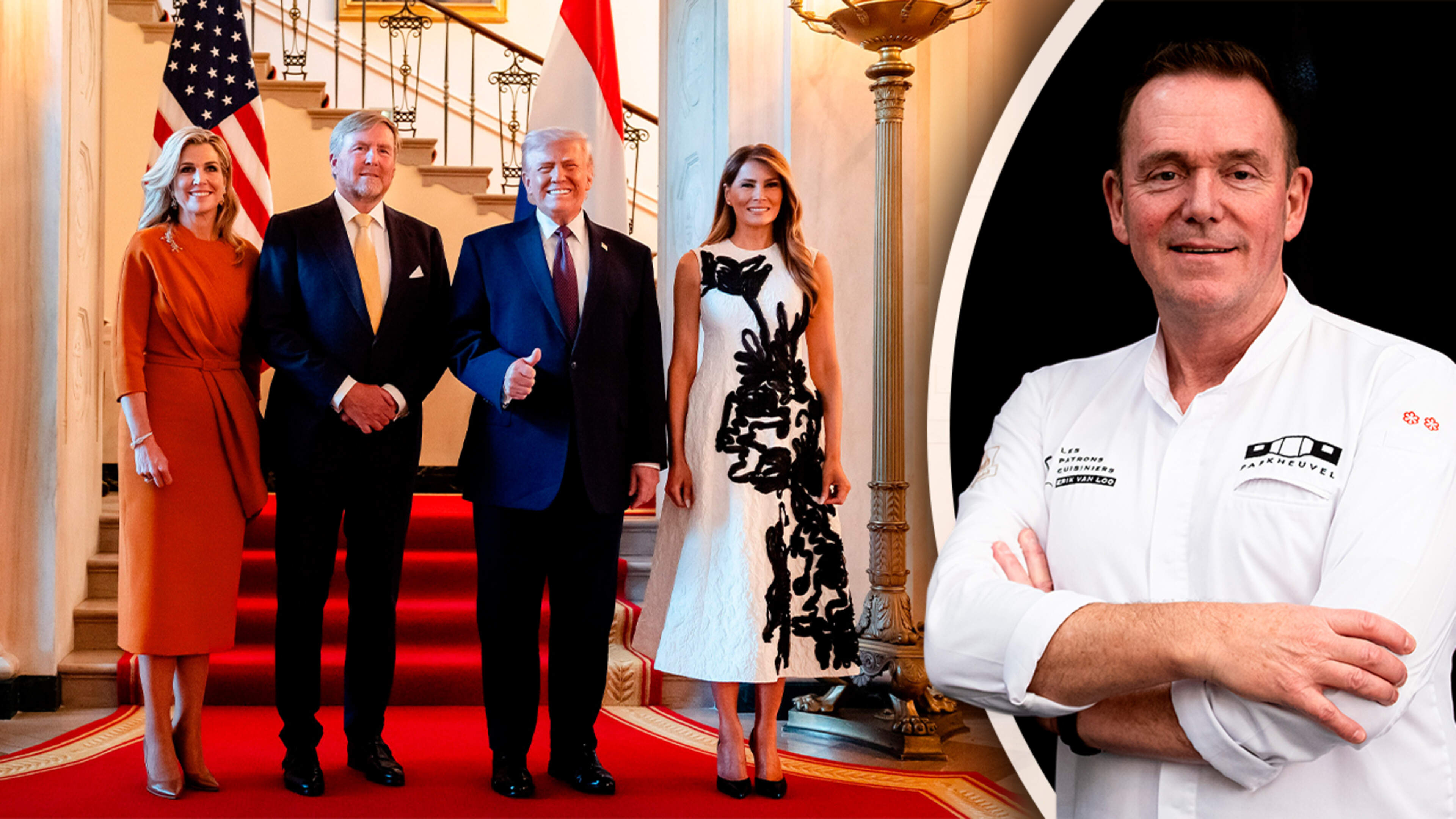 Tweesterrenchef Erik van Loo over Witte Huis-diner: ’Van het dessert heeft Máxima vast niks gegeten’